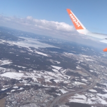 Flugzeug über Norwegen